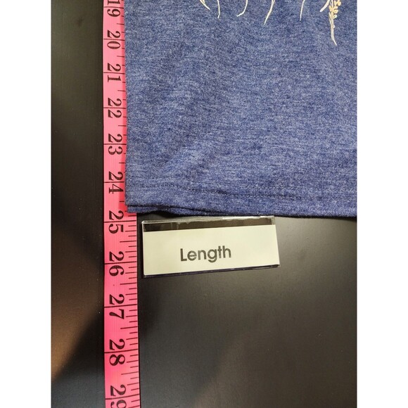 Womens Blue Medium Tank Top Racer Back Boho Floral Bloom Summer Garden Grapic - Picture 11 of 11